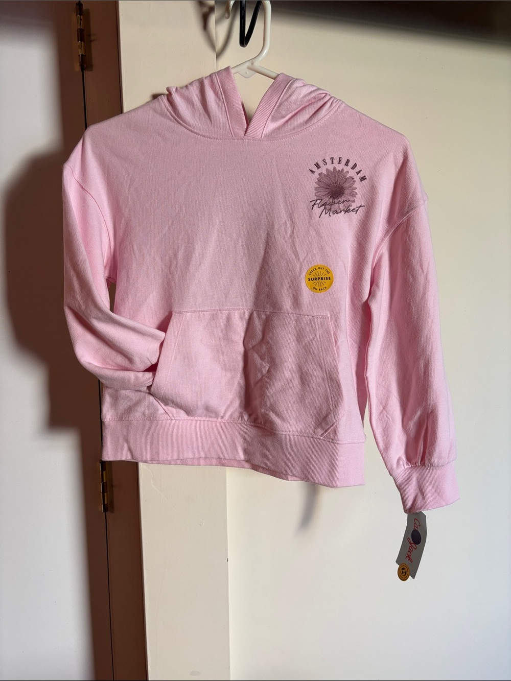 Light Pink Amsterdam Floral Market Hoodie Sweater